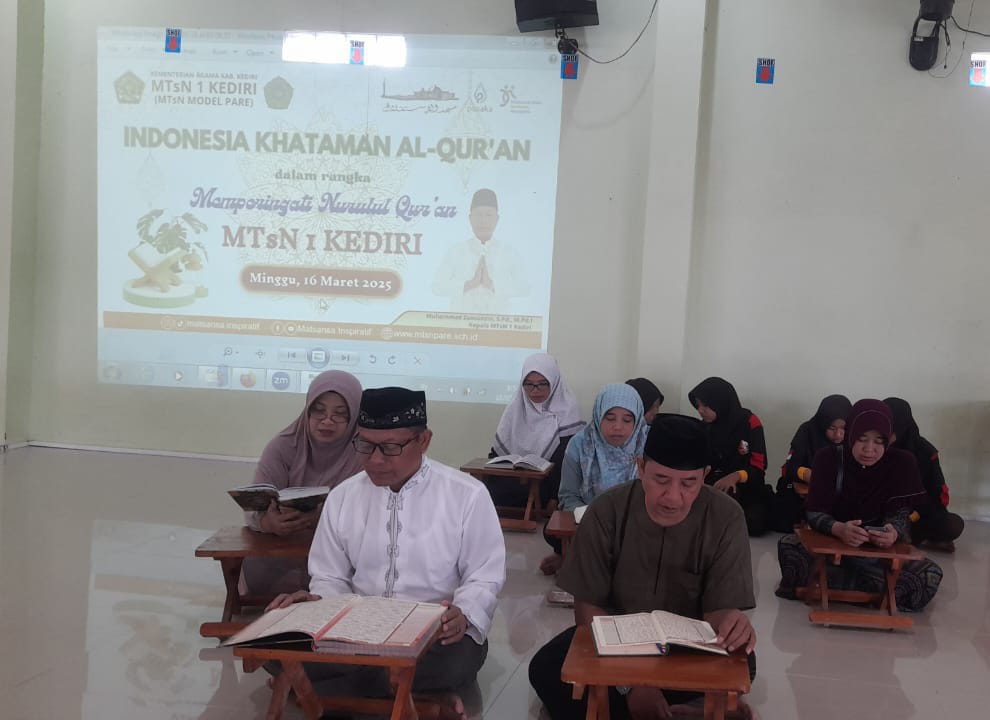Gambar MTsN 1 Kediri Ikuti Program Indonesia Khataman Qur’an